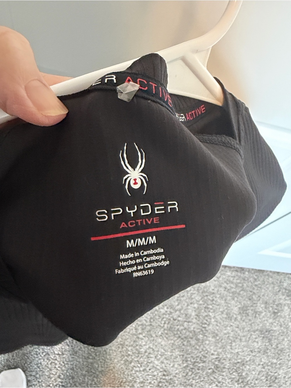 Spyder Women's Ribbed Short-Sleeve Top Sz M - Picture 3 of 5